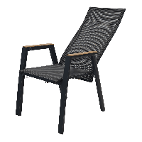 Standenstoel Amir teak nuance - antraciet