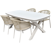 Davos tuintafel Deens ovaal 200x100 cm