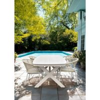 Davos tuintafel Deens ovaal 200x100 cm