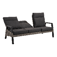 Loungebank Treviso Brick - grijs