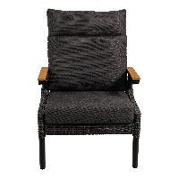 Loungestoel Florence Forte - zwart