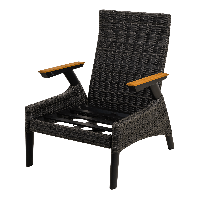 Loungestoel Florence Forte - zwart