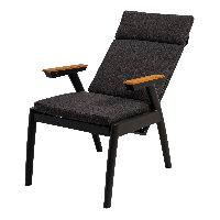 Tuinstoel Florence Alu - zwart