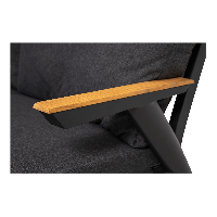 Loungehoekset Florence Alu - antraciet