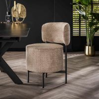 Fraaai Tobias draaibare eetkamerstoel bouclé