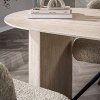 Fraaai Dexter eettafel 180 cm keramiek - naturel