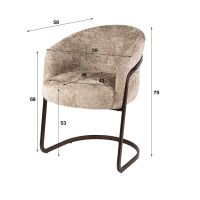 Fraaai Robina armstoel - alura zand