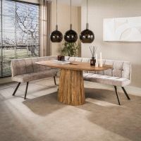 Fraaai Walter hoekbank links - zand/bruin