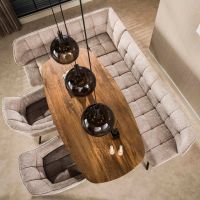 Fraaai Walter hoekbank links - zand/bruin