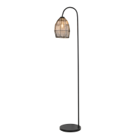 Meya vloerlamp 34x30,5x172 cm zwart/goud van het woonmerk Light&Living