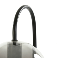 Subar tafellamp 28x20x60 cm smoke glas/zwart van het woonmerk Light&Living