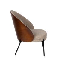 Rodin fauteuil beige/leer
