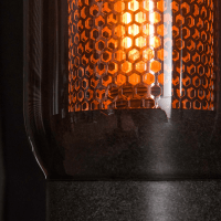 Fraaai Wrexham tafellamp 50 cm staal smoke