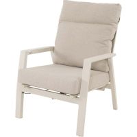 Ohio loungestoel - creme