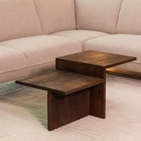 Skip salontafel - espresso mangohout