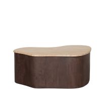 Label51 Davi bijzettafel espresso mangohout - 80 cm