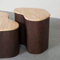 Label51 Davi bijzettafel espresso mangohout - 40 cm