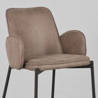 Label51 Joni barkruk 63 cm micro suède taupe