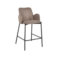 Label51 Joni barkruk 63 cm micro suède taupe