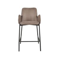 Label51 Joni barkruk 63 cm micro suède taupe