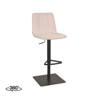 Juul barkruk verstelbaar 88-113 cm stof - naturel