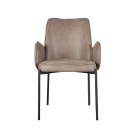 Joni eetkamerstoel micro suède taupe