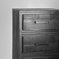 Label51 Chili ladekast mangohout zwart 50x30x105 cm