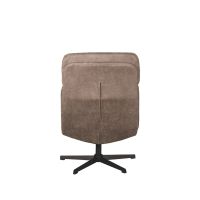 Label51 Alvar fauteuil micro suede + hocker - taupe