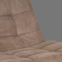 Label51 Alvar fauteuil micro suede + hocker - taupe