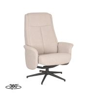 Label51 Bergen draaibare fauteuil bouclé - naturel