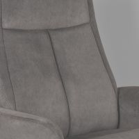 Bergen fauteuil + hocker - antraciet