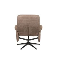 Bergen fauteuil mirco suede + hocker - taupe