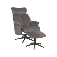Label51 Verdal fauteuil cosmo + hocker - antraciet