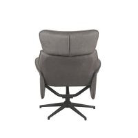 Label51 Verdal fauteuil cosmo + hocker - antraciet