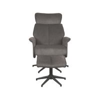 Label51 Verdal fauteuil cosmo + hocker - antraciet