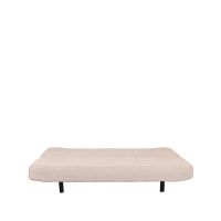 Label51 King slaapbank bouclé - naturel/zwarte poot