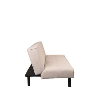 Label51 King slaapbank bouclé - naturel/zwarte poot