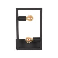 Label51 Quadrato wandlamp 20x10x40 cm metaal zwart
