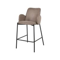 Label51 Joni barkruk 63 cm micro suède taupe