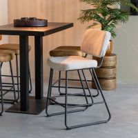 Noah barkruk bouclé 65 cm naturel