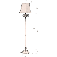 Dutchbone Cresta vloerlamp