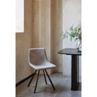 Nordic Home Ronan eetkamerstoel stof - lichtgrijs