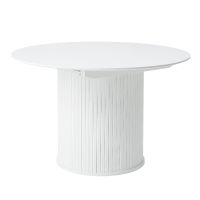 Kelly ronde uitschuif eetafel Ø120-167 cm - wit