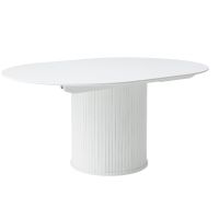 Kelly ronde uitschuif eetafel Ø120-167 cm - wit
