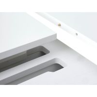 Kelly ronde uitschuif eetafel Ø120-167 cm - wit