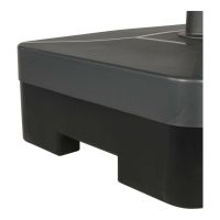 Parasolvoet kunststof vulbaar donkergrijs 40 kg