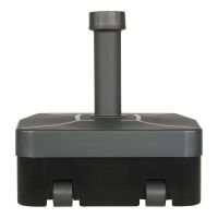 Parasolvoet kunststof vulbaar donkergrijs 40 kg