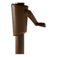 Parasol Libra houtlook Ø3mtr - grijs