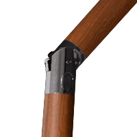 Parasol Libra houtlook Ø3mtr - grijs