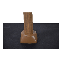 Zweefparasol VirgoFlex houtlook 3x3mtr - grijs